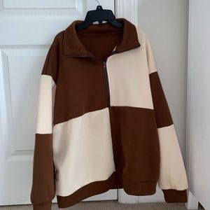 shien sweatshirt half zip